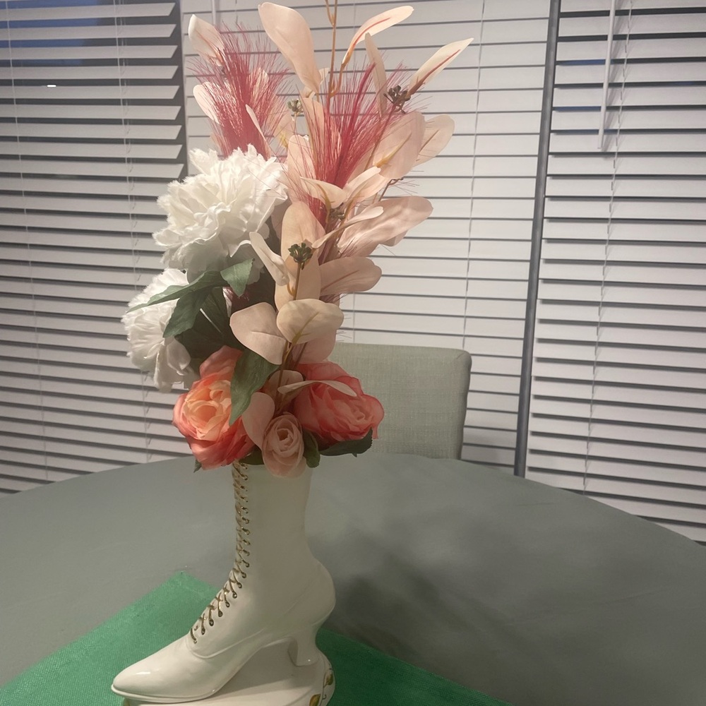 Vintage Victorian Boot Artisan Arrangement